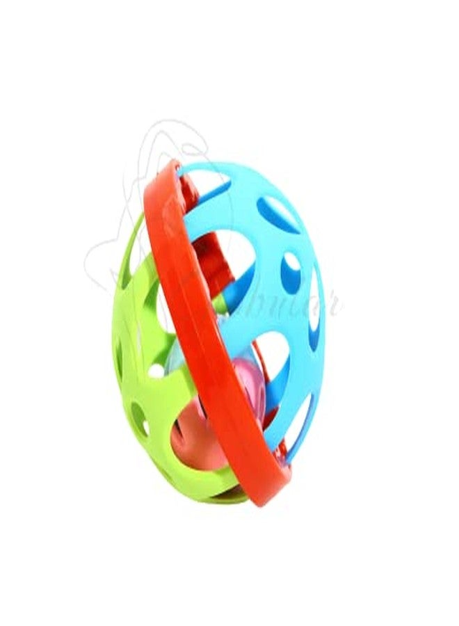 Globular Soft Ball Rattle for Babies Non-Toxic 6months+ Baby Rattles & Teethers Early Development Toys for Infants Toddlers Toy Little New Born Baby Toy Kids (Soft Ball) - Image 2